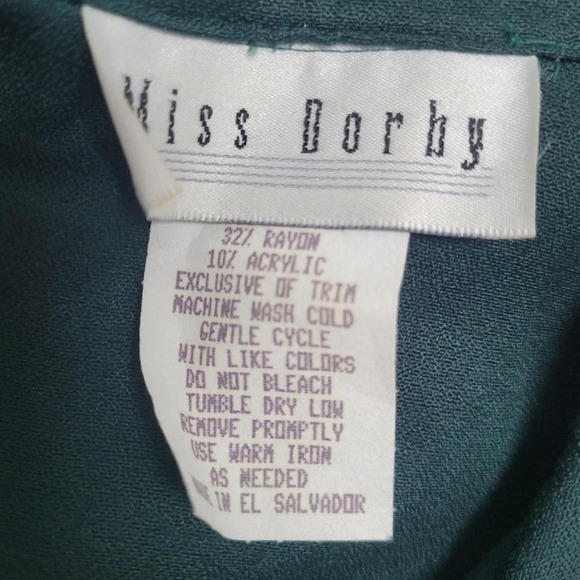 VIntage holiday christmas green plaid academia 90s retro preppy vest 12 - Picture 2 of 6